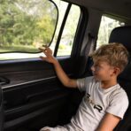 Mindful Design - Car Window Shades for Baby (2 Pack) - 21"x14" Sun Shade Blocker - Glare Shield and UV Rays Protection for Your Child - Side Window Screens for SUV - Mesh Car Window Shades for Baby - Image 4