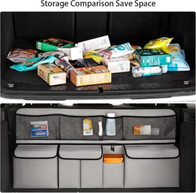 Car Trunk Organizer, LARGE CAPACITY Car Storage Bag with 9 Pockets, 9X Upgraded Trunk Storage Organizer for Car, SUV, Truck, MPV - Image 9