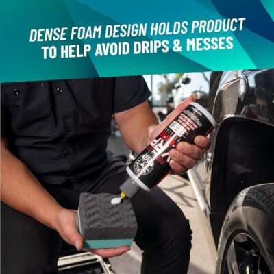 Chemical Guys Wonder Wave Durafoam Tire Shine Applicator Pads - Foam Pads for Applying Tire Dressings, Protectants, Wax, Polish and Car Detailer Products for Trucks and SUVs - 2 Pack - Image 4