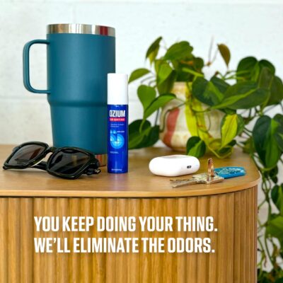 Ozium . Air Sanitizer & Odor Eliminator for Homes, Cars, Offices and More, Outdoor Essence, 0.8 Oz( Pack of 6) (packaging may vary) - Image 7