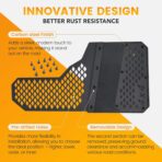 Heavy Duty Mud Flaps All Weather Resistant Splash Guards Compatible with Universal Trucks SUVs Vans Off-Road and Daily Use (4PCS Black Front&Rear) - Image 3