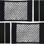 Universal Mesh Cargo Net Storage Net Wall Sticker Organizer Pouch Bag Storage Mesh Net for Car Trunk Storage Add On Organizers for Car Truck (L)