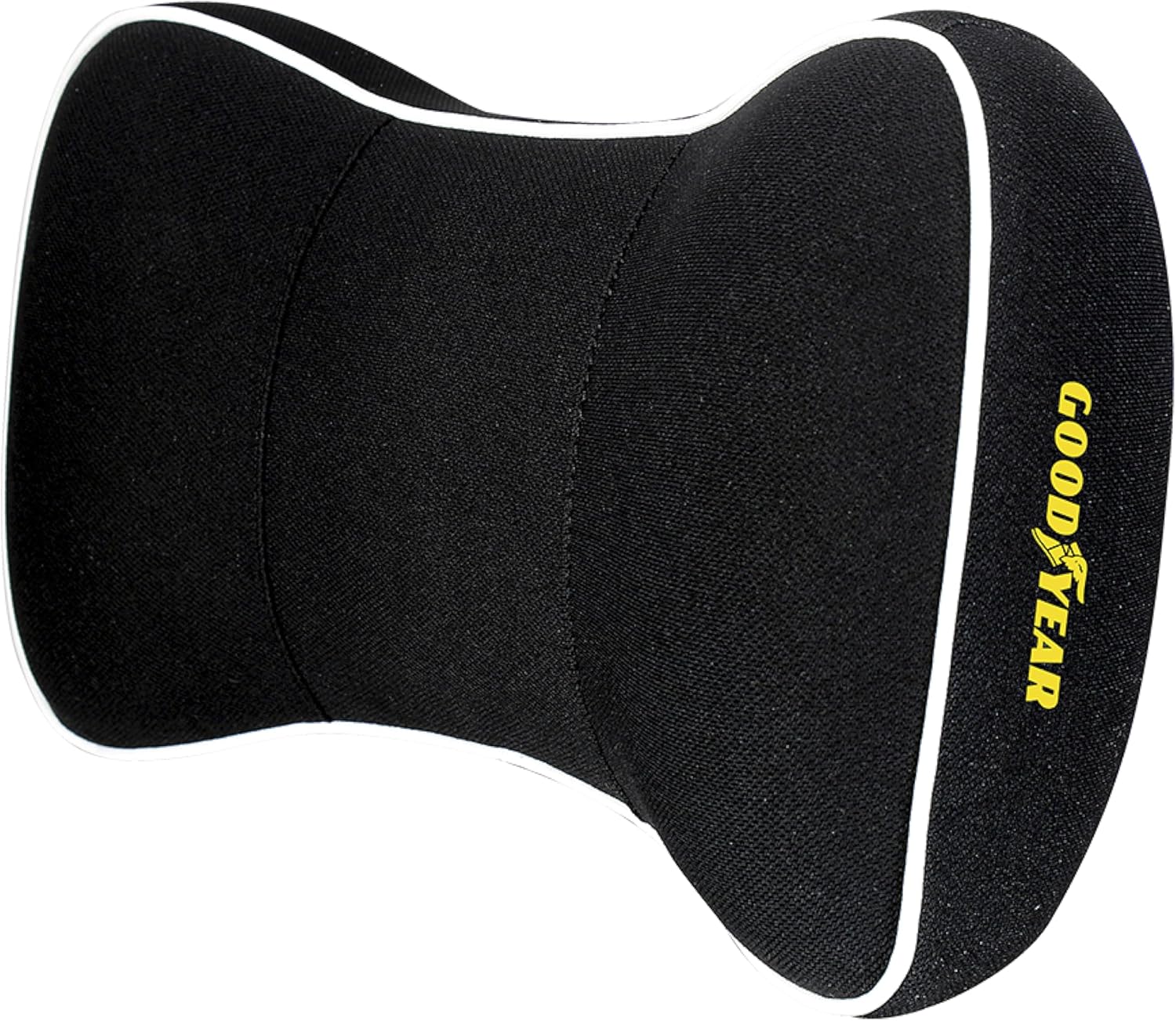 81ykVASLcL._AC_SL1500_.jpg Goodyear Car Neck Pillow, Soft Memory Foam Headrest Pillow for Driving, Ergonomic Car Seat Headrest Cushion with Adjustable Strap, Breathable & Removable Cover, Neck Pain Relief, Black - Image 1