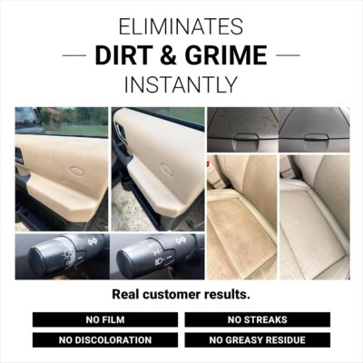 CAR GUYS Super Cleaner | Effective Car Interior Cleaner | Leather Car Seat Cleaner | Stain Remover for Carpet, Upholstery, Fabric, and Much More! | 18 Oz Kit with Microfiber Towel - Image 2