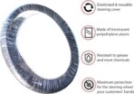 Steering Wheel Protector Clear Plastic Cover Disposable Pack of 100 Universal Automobile Protection - Image 3