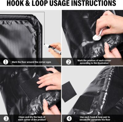 Garage Floor Mat, Garage Car Mat - Non-Slip Waterproof Containment Mat, Heavy Duty Durable Protection, Easy to Clean & Install, Perfect for Garage, Workshop, Parking (7'9"W x 21'L) - Image 6