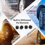 Tymate TM3 RV Tire Pressure Monitoring System, Tire Pressure Monitor with Solar Charge, TPMS with 4 Sensors(Max to 10) & 6 Alarm Modes, 2024 Updated w/Color LCD Display, 0-87PSI for RV/Trailer/Truck - Image 9