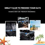 Car Air Freshener Vent Clips, 8 PK, 6 Ocean, 2 New Car Scent, Long Lasting Air Fresheners for Men & Women, Up to 240 Days, Odor Eliminator - Image 6