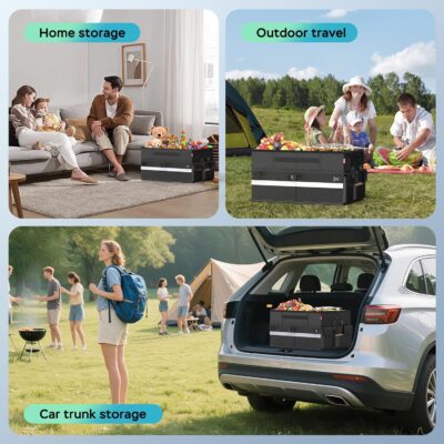 Cooler Bag – Soft Travel Cooler Holds 45 Cans, Stays Cold for 8H & Warm for 6H – Portable Car Trunk Organizer for Camping, Beach, Picnic - Image 5