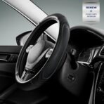 Road Comforts Car Steering Wheel Cover - Microfiber Leather Steering Wheel Wrap Sports 14.5-15 Inch Steering Wheel Cover Non-Slip for Men Women Black Color - Image 8