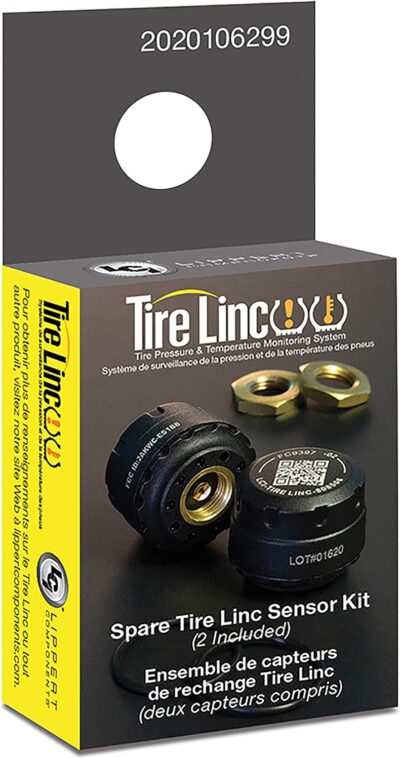 Lippert Components Tire LINC Tire Sensors (2 Pack) for RVs, 5th Wheels, Motorhomes, Tow Vehicles, Easy DIY Installation on Valve Stem, OneControl App Compatible - 2020106299 - Image 3