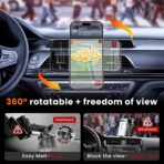 for MagSafe Car Mount Magnetic Phone Holder for Car [2026 Upgraded 22X Magnets & Double-Hooks] Phone Holders for Your Car Stand for Dashboard Vent GPS for iPhone 17/16/15/14/13 Android etc - Image 8
