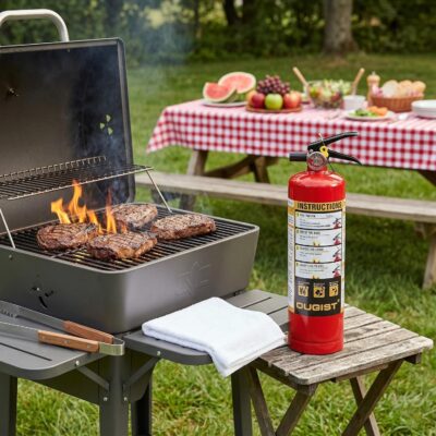 Ougist ABC Fire Extinguisher for Home, 2.5lb Small Fire Extinguisher for Kitchen & Garage, Vehicle Fire Extinguisher for Truck, Car and Boat, Professional Safety Grade, Red - Image 7