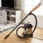 Amazon Basics Wet Dry Shop Vacuum Cleaner, 4 Gallon, 3 HP Stainless Steel, Grey/Black - Image 2