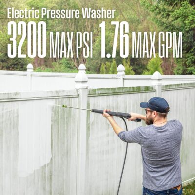 Westinghouse WPX3200e Electric Pressure Washer, 3200 Max PSI and 1.76 Max GPM, Induction Motor, Onboard Soap Tank, Spray Gun and Wand, 5 Nozzle Set, for Cars/Fences/Driveways/Homes/Patios/Furniture - Image 5