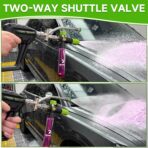 Tool Daily Short Pressure Washer Gun with Mini Foam Cannon, Dual Connector Accessory, 5 Power Washer Nozzle Tips, 1/4 Inch Quick Connect - Image 4