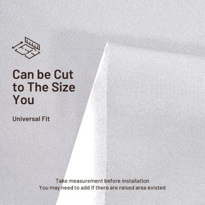 Auto Headliner Fabric 96" L × 60" W Mesh Type with Foam Backing - Tube Packaging - Gray Interior Replacement Material for Car/Truck/SUV/RV Roof - Home Repair/DIY Headliner Material - Image 5