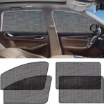 ZATOOTO Car Window Shades for Side Window Sun Shade for Car Window Magnetic Mesh Car Window Screen for Easy Installation Breathable UV Protection Universal for Most Car Perfect for Camping Travel Nap
