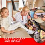 Helteko Backseat Car Organizer, Kick Mats Back Seat Protector with Touch Screen Tablet Holder, Organizer for Kids, Travel Accessories, Mat 9 Storage Pockets 2 Pack - Image 5