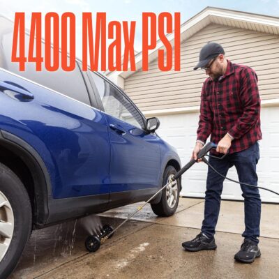 Westinghouse Universal 16" Pressure Washer Undercarriage Cleaner and Water Broom Attachment - 4400 PSI, 1/4" Connector - for Gas and Electric Pressure Washers - Image 2