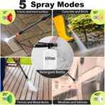 2026NEW Pressure Power Washer 4500PSI with 4 Quick Connect Nozzles, Inlet Hose & Filter, Foam Cannon for Cars/Fences/Driveways/Patios/Home Cleaning, Red - Image 3