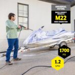Kärcher Pressure Washer K1700, 3 Spray Nozzles, Detergent Tank, for Cars, Driveways, Siding, Patios, 2125 max. PSI, 1.46 max. GPM - Image 4