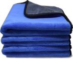 Microfiber Towels for Cars 3 Pieces 500 GSM polishing Cleaning Home, car and Motorbike - 12 x 12 Inches (30x30cm)