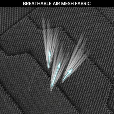 3D Air-Mesh Car Seat Covers Full Set, Breathable and Split Bench Compatible Seat Covers for Cars, Universal Car Interior Covers for Most Cars Sedan Truck SUV(Black) - Image 7