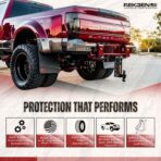REK GEN ‘Merica Mud Flaps Dually - Heavy Duty Mud Flaps for Trucks and Dually Truck Accessories - Stainless Steel - Easy Install Splash Guard - Made in USA (Black Flag) - Image 5
