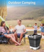 Portable Electric Pressure Washer w/3.2Gal Tank, 4-in-1 Nozzles, Max 290 PSI Foldable Cordless Pressure Washer for No Water Hose Apartment, Camping, Bike Cleaning, Garden Care and Pet Cleaning - Image 5