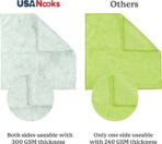 USANOOKS Microfiber Cleaning Cloth - Sea Green - 12Pcs (12.5x12.5 inch) High Performance - 1200 Washes, Ultra Absorbent Car Towel Traps Grime & Liquid for Streak-Free Mirror Shine - car Washing Cloth - Image 3