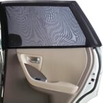 Magnelex Sock Style Window Shades for Baby Block Sun Rays to Keep Passengers, Pets and Car Interior Cool and Comfortable Elasticized Universal Mesh Shades Fit Most Vehicles (2 Pack)