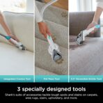 Shark StainStriker Portable Carpet, Upholstery & Area Rug Cleaner with Pet Mess Extractor, Stain & Odor Remover, Perfect for Car Interiors, White, PX201 - Image 5