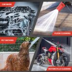 High-Pressure Washer Foam Cannon Accessory, Features a Dual-Connector Design, Includes a 1-Liter Capacity Bottle, 5 nozzles, and an Extension Rod. The Spray Bottle Capacity is 1 Liter/0.26 gallons - Image 6