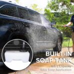 BILT HARD 1.76 GPM 2300 PSI Electric Pressure Washer, Power Motor with Stainless Steel Wand, 4 Spray Nozzles, Built-in Detergent Tank, 20Ft Hose, 35Ft Power Cord for Cars/Driveway/Fences/Home/Patios - Image 8