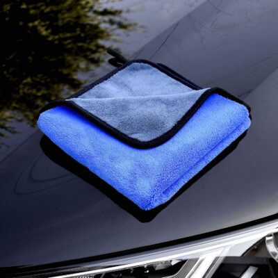 Microfiber Towels for Cars 3 Pieces 500 GSM polishing Cleaning Home, car and Motorbike - 12 x 12 Inches (30x30cm) - Image 3