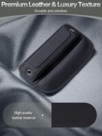 Universal Fit Premium Leather Car Seat Gap Filler Organizer, Center Console Organizer with Card Slots, Clever Gifts for Car SUV Truck Owners (Black, 2 Pack) - Image 4