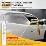 M MINGLE Mini Foam Cannon for Pressure Washer, Magnetic Foam Cannon with Dual Connector, Undiluted Foam Blaster with 5 Nozzle Tips, 1/4 Inch Quick Connect - Image 3