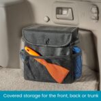 High Road Carganizer Car Storage Organizer with Lid - Multipurpose Small Car Storage Box, Back or Front Seat Organizer, Auto Console or Trunk Organizer - Univeral Fit in All Vehicles - Image 2