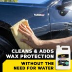 Meguiar's Ultimate Waterless Wash & Wax, Scratch-Free Waterless Car Cleaning Spray That Makes Detailing Quick and Easy, 2-in-1 Cleaner and Protection to Help Your Ride Shine, 1 Gallon (128 Oz) - Image 2