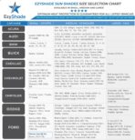 EzyShade Windshield Sun Shade with Shield-X Reflective Technology. See Size-Chart with Your Vehicle. Foldable 2-Piece Car Sunshades Reflect UV Sun and Heat and Protect Your Car. Standard (Medium) Size - Image 4