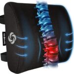 Samsonite Memory Foam Lumbar Support Pillow for Office Chair, Gaming Chair, or Automotive Use, Ergonomic Back Cushion, Home Office Essentials for Sitting Comfort and Posture Relief Back Support