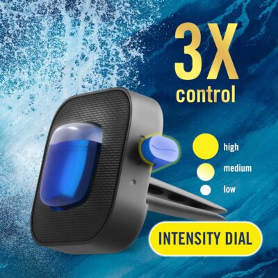 Febreze Car Ocean Scent Air Freshener Vent Clip, .07 oz. Car Vent Clip, Pack of 4 - Image 3