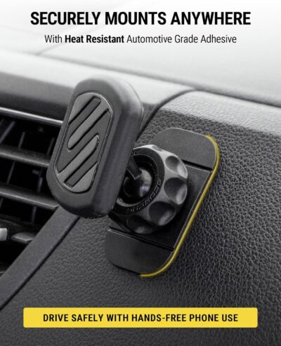 Scosche MAGDMB MagicMount Magnetic Phone Mount for Car, Dashboard Cell Phone Holder with 360° Adjustable Magnet Head, Universal Phone Stand for Car Compatible with iPhone, Samsung, and All Devices - Image 3