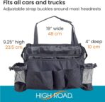 High Road SwingAway Car Front Seat Organizer with 6 Storage Pockets and 2 Bottle or Cup Holders - Image 6