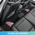 Road Comforts Car Floor Mats Full Set – Front & Rear Car Floor Mats with Aluminum Design, Anti-Slip Backing, All-Weather Protection, Trim-to-Fit Car Mats for Most Sedans, SUVs & Vans - Pink - Image 3