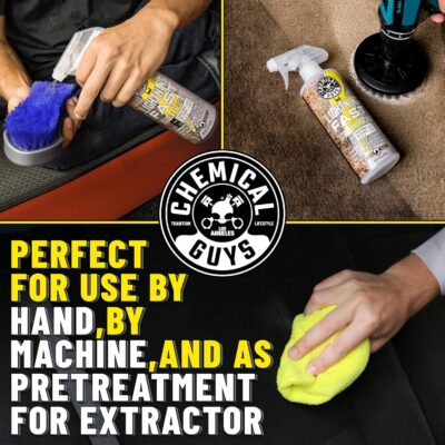 Chemical Guys Lightning Fast Carpet and Upholstery Stain Extractor - Carpet Cleaner, Safe for Fabric, Upholstery, Cars, Home, Office, Furniture, and More, Fresh Scent - 128 oz - Image 10