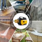 Portable Compact Pressure Cleaner, Power Cleaner with 33FT Flexible Extension Hose, 3 Nozzles, Foam Cannon for Cars, Patios, Driveways - Image 7