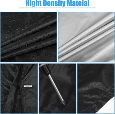 X AUTOHAUX 3L Car Cover Waterproof Snowproof All Weather for Car Outdoor Full Car Cover Rain Sun Protection Universal Fit for Sedan 178"-185" - Image 3