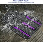 Skechers Car Floor Mats,Heavy Duty Rubber Car Mats Full Set,All Weather Floor Mats,Waterproof TrimTo Fit Universal Floor Liner Car Accessories,Automotive Floor Mats for Cars Trucks SUV,Purple - Image 5